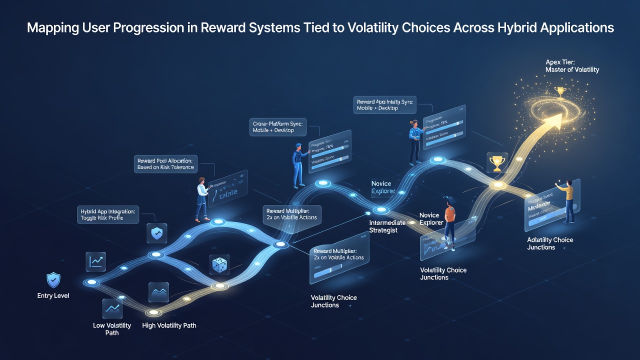 Visualisierung von Nutzerpfaden in Belohnungssystemen hybrider Gaming-Applikationen mit Volatilitätsmarkern